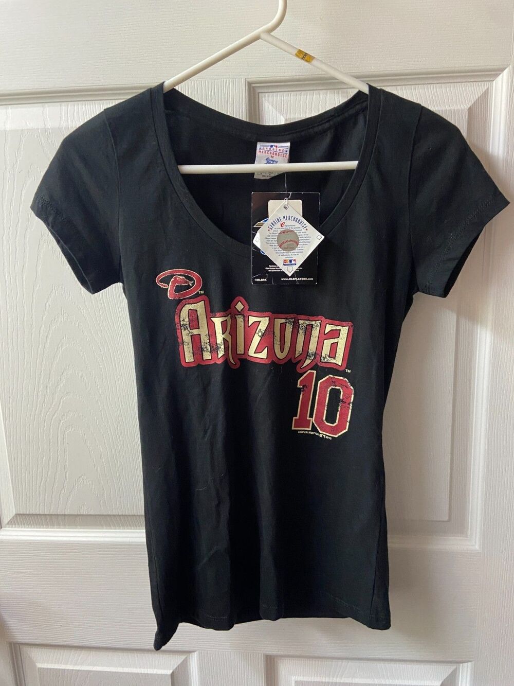 Women's Campus Lifestyle Arizona Wildcats Navy Cotton V-Neck Shirt NWT Medium